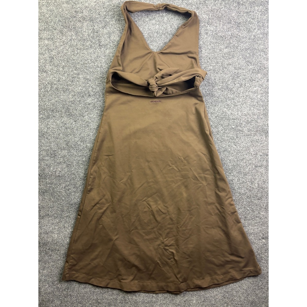 Patagonia Halter Dress Womens Small Brown Tie Back Activewear Casual - Picture 7 of 9